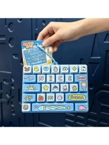 Gantungan Kunci Keyboard Mini Gaya Ganda, Elemen Pantai Musim Panas, Aksesori Dekorasi Ransel, Gantungan Kunci Keyboard dengan Cetakan Kartun Lucu, Ornamen Tas Tangan Bergaya, Hadiah Kecil Sehari-hari - MultiWarna - View 11