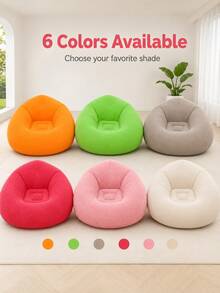 Outdoor Garden Bean Bag Chair, Inflatable Leisure Sofa (Requires Inflation, Air Pump Not Included), Comfortable Leisure Seat, Suitable For Patio, Backyard, Lawn, Camping And Poolside Use, Bean Bag Chair, Hiking Essential, Sofa, Bean Bag, Camping Chair - Multicolor - View 4