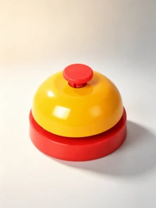 1pc Metal Buzzer Button, Calling Bell Buzzer Suitable For Front Desk Serving Bell, Pet Puzzle Button - Orange - View 12