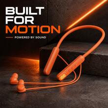 Wireless Neckband Earbuds, Audio Earphones With IPX Resistance, Dual Device Connection, HiFi Sound, Sound, Magnetic Silicone Design, Card Port, Compatible With Phones & Tablets, Gym & Commute, Mp3, Button UZ4V - K15 Orange - View 13