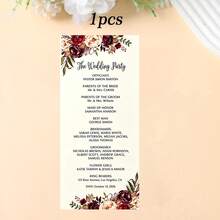 Custom Wedding Program Cards, Custom Halloween, Custom Program Cards, Custom Christmas Program Cards, Custom New Year Program Cards, Custom Birthday Program Cards, Custom Valentine's Day, Custom Mother's Day, Custom Guest, Custom Coming Of Age Ceremony, Party, Company Gathering Program Cards - Process Card - View 15