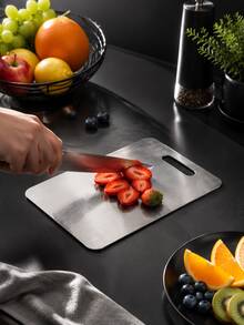 Premium Stainless Steel Cutting Board - Double-Sided Design, Stainless Steel Material, Suitable For Kitchen And Restaurant - Multicolor - View 13