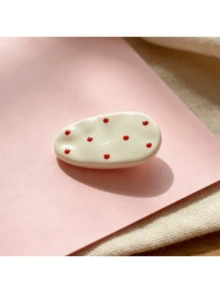 6/8pcs Cute Girls Polka Dot Bow Hair Clips, Adorable Design, Suitable For Forehead Or Side Bangs, Daily Wear, Outfit Matching - Multicolor - View 6