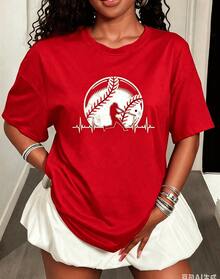 Women T-Shirts - Red - View 7