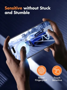 2 Pieces Set Compatible With IPhone 17 Pro Max | Military Grade Shatter Resistant 9H Hardness Fully Covered Tempered Glass Film | No Bubbles, Easy Installation, 99.99% High Transparency | Compatible With IPhone 16/15 Pro Max/15 Pro Plus/14 Pro Max/14 Pro Pro/13 Pro Max/12/11 Pro Max | Birthday Gift [International Version Non Local Version] - Multicolor - View 4