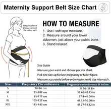Maternity Support Belt Breathable Elastic Wrap Adjustable Pregnancy Belly Band For Daily Wear - 黑色 - 查看 9