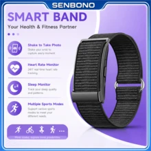 SENBONO New Smart Band: Fitness Tracking, Multi-Sport Modes, Fitness Tracking Band, 24-Hour Sleep Monitoring, All-Day Continuous Heart Rate & Blood Oxygen Monitoring, Lightweight Body - Fashionable Multi-Function Smart Watch - View 2