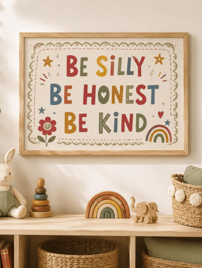1pc, Canvas Framed Baby Room Wall Art Decor, Colorful Children's Room Wall Decor, Inspirational Children's Room Decor, Positive Affirmation Print, Rainbow Theme Children's Room Poster, Game Room Wall Decor, Children's Room Decor, Suitable For Baby Crib Corner, Neutral Style Toddler Bedroom, Baby Room Poster, Kindergarten Decor, Game Room Decor, Classroom Decor, Gift, Waterproof Poster
