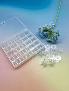 Bobbin Storage Box Set, Compatible With Multiple Sizes Of Sewing Bobbins, Includes Plastic Bobbins, Metal Bobbins, And Empty Boxes - 3 Options Available, Suitable For Home Sewing Machine Accessories Storage - Bobbin Case Set - View 2
