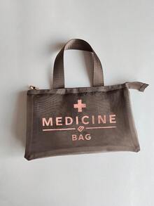 网眼化妆包，印有“药品”字样，便携式收纳袋，化妆包，护肤品收纳包，旅行必备，宿舍用品，新娘礼物，母亲节礼物，生日礼物，送给朋友和老师的礼物，药品收纳袋，浴室收纳袋，珠宝收纳袋，唇彩和化妆品收纳袋，学生宿舍洗漱包，送给妻子、家人、朋友、同事的礼物 - 彩色 - 查看 27