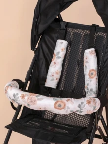 四季通用嬰兒推車扶手肩部遮蓋夾，薄棉鬆弛版，適合新生兒日常外出 - 彩色 - 查看 4