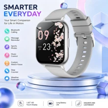 Reloj inteligente de alta definición con pantalla táctil completa para hombres y mujeres, realizar/recibir llamadas, cronómetro, modo deportivo, seguimiento de distancia, control remoto de cámara, control de música, notificación de mensajes, carga USB, reloj inteligente multifunción - Multicolor - Ver 12