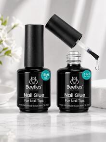 Beetles 2 Bottles 15ML 9-In-1 Nail Gel, Nail Extension & Reinforcement Hard Gel, UV LED Light Compatible, Long Lasting, Women's Gift - Nail Glue - View 8