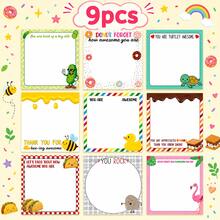 3/6/9入裝勵志便箋本禮盒，趣味正能量筆記本 3x3英吋 幽默勵志自黏便箋本 辦公與學習用品禮物 - 3*3英寸 - 查看 10