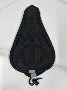1pc Outdoor Cycling Breathable 3D Bicycle Seat Cover - Black - View 6