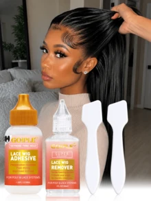 GOIPLE Super Strong Adhesive Lace Glue, Waterproof Lace Front Wig Glue, Suitable For Wigs And Hair Extensions, Firmly Bonds Wigs, Invisible Fast Drying, Comes With Applicator, Halloween - Wig Glue + Applicator - View 2