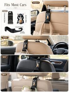 Car Seat Back Multi-Function Hook, Built-In Cup Holder And Phone Holder, Essential Car Accessory - Single Hook Thick Style - View 7
