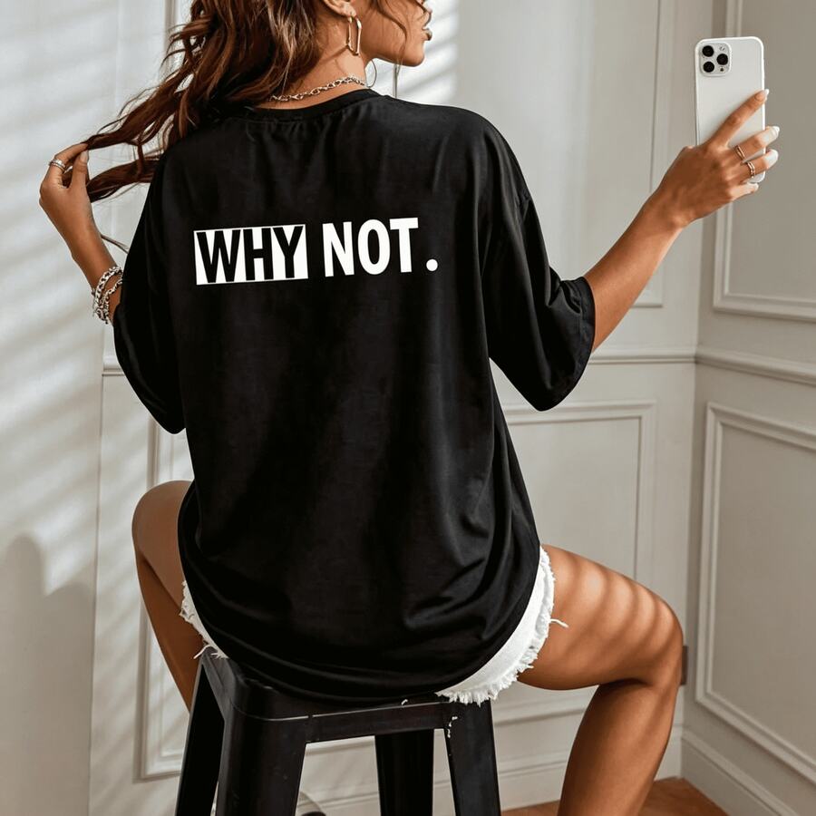 Women T-Shirts - 黑色 - 查看 1