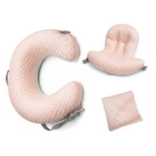 3-Piece Baby Nursing & Support Pillow Set: Includes Maternity Nursing Support Pillow, Anti-Reflux Wedge Pillow And Side Sleeping Pad; Detachable And Washable - Multicolor - View 8