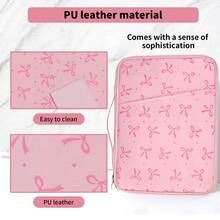 Cute Bluetooth Keyboard + Bow Tablet Protective Case + Mouse + Mouse Pad,Portable Wireless Keyboard (150mAh) Mouse Set,Compatible With Samsung Tablets,Apple ,Compatible With Android Compatible With IOS Compatible With Windows.(Pink) - Pink - View 6