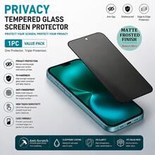 1片強化玻璃磨砂防窺螢幕保護貼，全螢幕覆蓋設計，相容於 PHONE 18 PRO / 18 PRO MAX/Phone Ultra/Phone 17 Pro Max/17 Air/17E/16 Pro Max/16E/15 Pro Max/15 Plus/14 Pro Max/13 Mini/12 Mini/11 Pro Max/Xs Max 及其他機型 - 黑色 - 查看 8