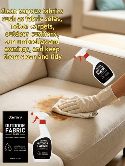 Jarrary Outdoor Fabric Cleaner, Christmas Edition Cleaning Supplies, Christmas Gift, Suitable For Fabric Sofas, Curtains, Indoor Carpets, Outdoor Cushions, Umbrellas, Awnings And Other Fabrics To Refresh After Use. Fabric Sofas, Fabric Curtains, Specialized Fabric Cleaner