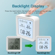 Smart Thermometer Hygrometer Tuya WiFi Temperature Humidity Sensor APP Remote Control Via SmartLife For Smart Home Backlight Supported Work With Home Alexa - View 4