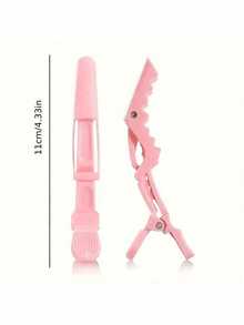 2/5/10 Buah Jepit Rambut Buaya Plastik Warna Pink Anti Selip untuk Memotong Rambut, Menata Rambut di Salon, Mewarnai Rambut, dan Memperbaiki Rambut Sehari-hari - MultiWarna - View 2