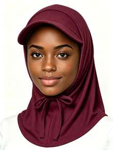 YPGVUO Solid Color Pointed Hood Drawstring Hijab, Sun Protection Breathable Sports Headscarf, Suitable For Daily Walking, Jogging, Travel And Outdoor Activities - Scarf - View 8