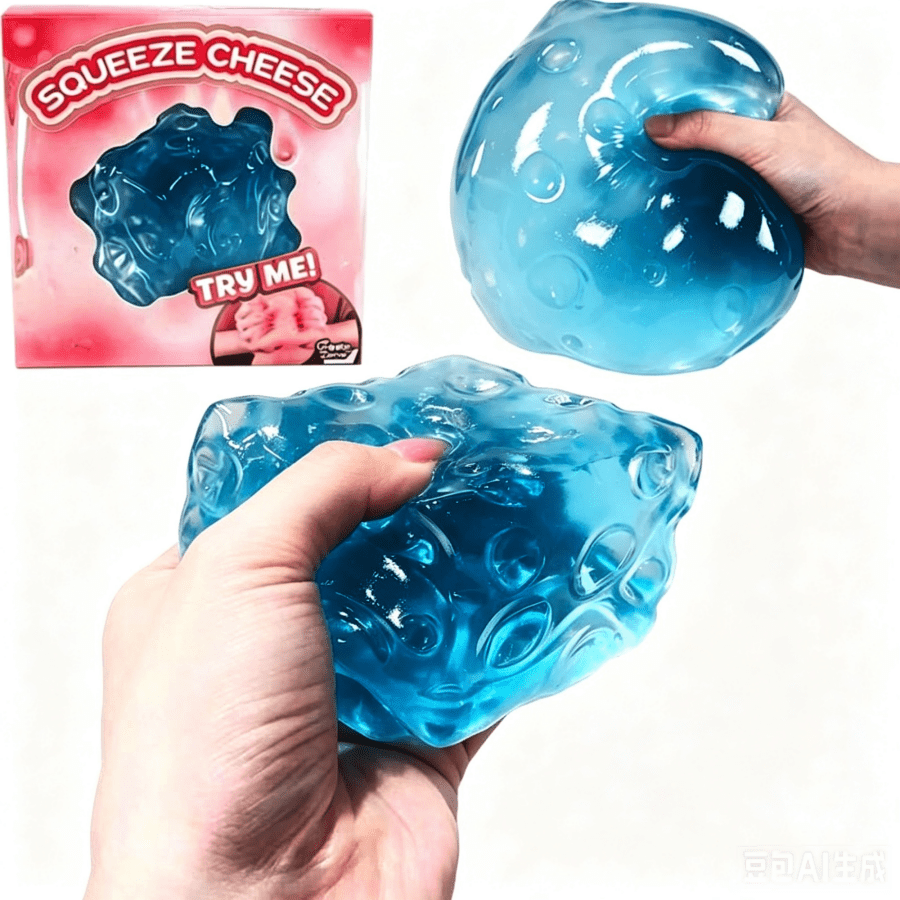 1 buah Mainan Squishy Realistis Berbentuk Toples Keju, Pereda Kecemasan Tanpa Suara, Bola Remas Tangan, Pereda Stres Getaran Sensorik Portabel, Meredakan dan Meningkatkan Suasana Hati Sehari-hari -- Squishy - Mainan Squishy - Mainan Squishy - Squishy Renyah