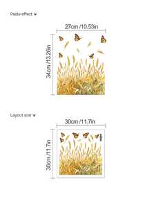 Various Watercolor Fairy, Wheat Field, Lion, Fish Toilet Stickers - Waterproof, Moisture-Proof, Removable Self-Adhesive Stickers, Fairy Tale, Pastoral, Ocean Art Style, DIY Free Combination Decals, Bathroom Toilet Lid And Wall Decoration - Toilet Stickers - View 14