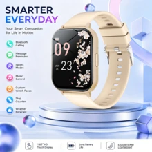 Reloj inteligente de alta definición con pantalla táctil completa para hombres y mujeres, realizar/recibir llamadas, cronómetro, modo deportivo, seguimiento de distancia, control remoto de cámara, control de música, notificación de mensajes, carga USB, reloj inteligente multifunción - Multicolor - Ver 15