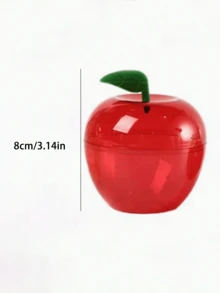 2/1pc Large Capacity Red Apple Shaped Plastic Candy Box, Suitable For Teacher's Day, Graduation, Wedding, Birthday, Party And Other Occasions, Can Be Used As Teacher's Day Thank You Gift, Suitable For Back To School Season - Multicolor - View 2