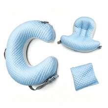 3-Piece Baby Nursing & Support Pillow Set: Includes Maternity Nursing Support Pillow, Anti-Reflux Wedge Pillow And Side Sleeping Pad; Detachable And Washable - Multicolor - View 9