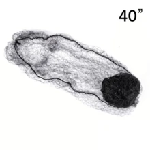 AliLeader 100 Pcs, Hair Net , 12/18/24/30/36/40/46 Inches Hair Nets Elasticity Invisible Elastic Mesh For Food Service, Ballet Bun, Sleeping, Women And Wig, Halloween - View 8
