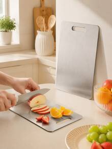 Premium Stainless Steel Cutting Board - Double-Sided Design, Stainless Steel Material, Suitable For Kitchen And Restaurant - Multicolor - View 16