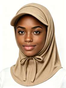 YPGVUO Solid Color Pointed Hood Drawstring Hijab, Sun Protection Breathable Sports Headscarf, Suitable For Daily Walking, Jogging, Travel And Outdoor Activities - Scarf - View 5