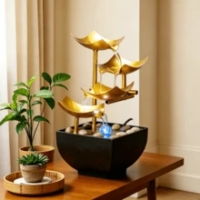 Dekorasi Air Mancur Zen untuk Relaksasi dan Kebahagiaan, Cocok untuk Studio Yoga, Kantor, Meja Kasir, Meja Kerja, Hadiah Liburan - 888 - View 1