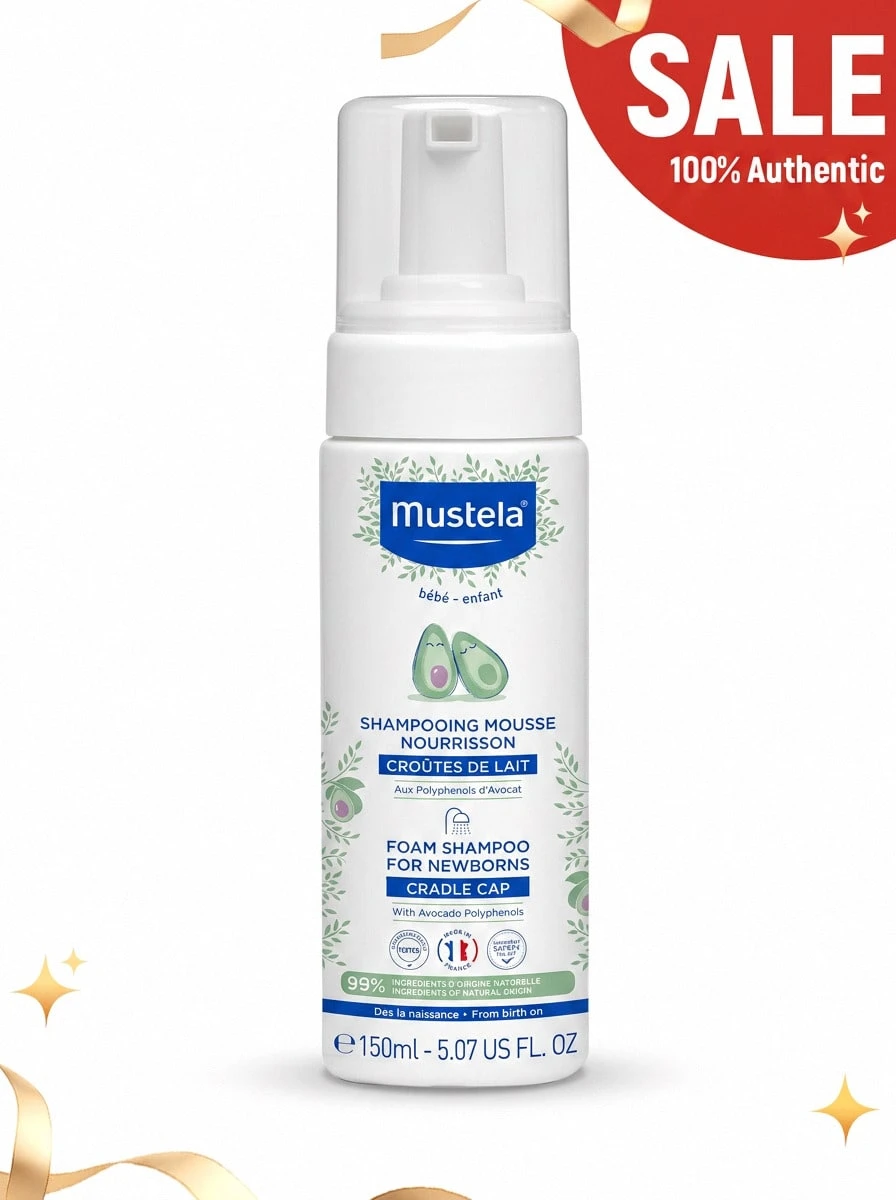 Mustela 新生兒泡沫洗髮精 5盎司 5.07盎司/150毫升 - 彩色 - 查看 1