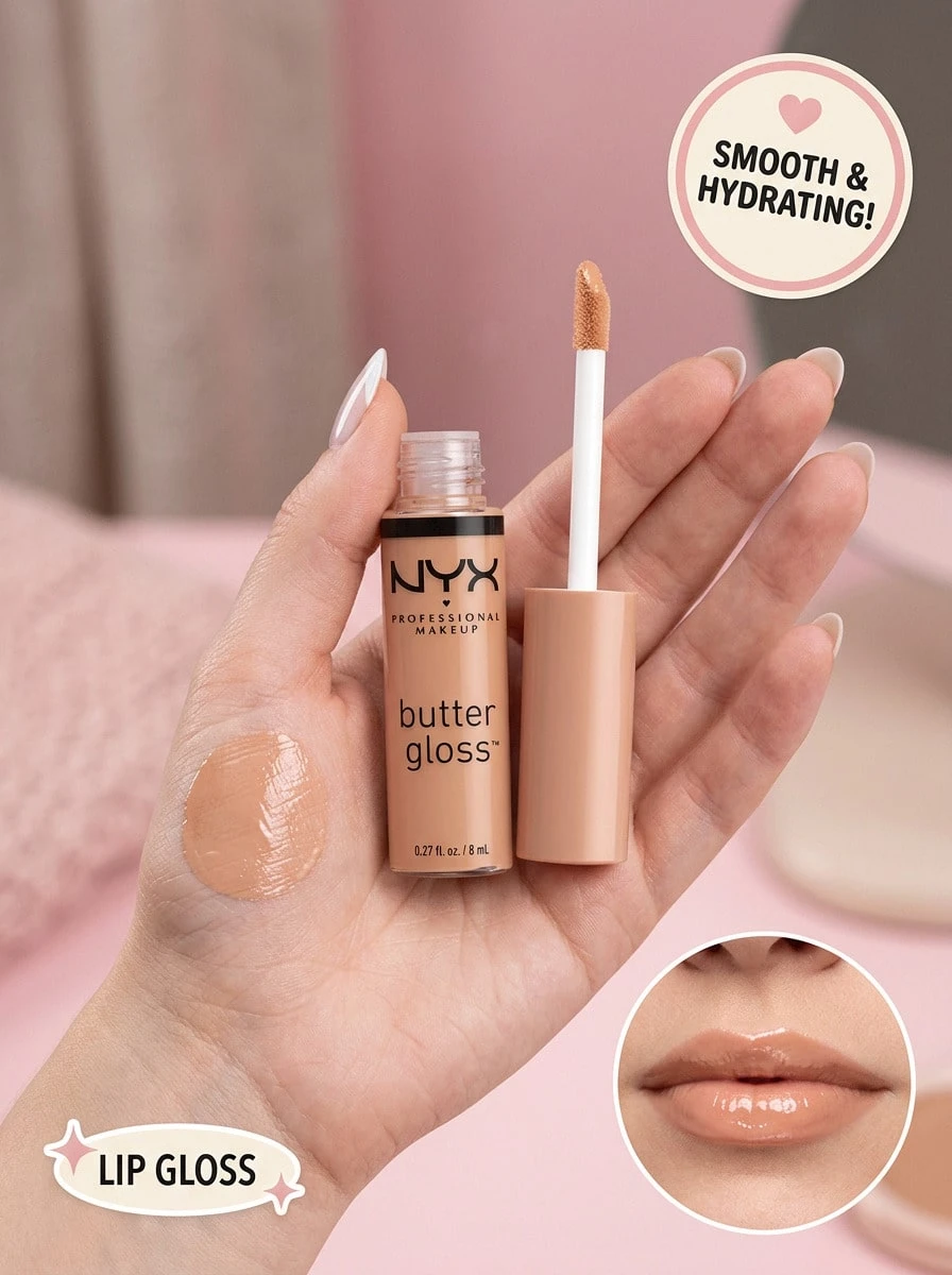 NYX 黄油唇彩 13 幸运饼干彩妆唇彩 唇彩 0.27 盎司/8 毫升 淡裸色 光滑质地 不粘腻光泽 轻盈自然的效果 非常适合精致外观 女朋友 妻子 母亲 朋友 生日 毕业派对 旅行 露营 户外 学校 校园旅行 节日 周年纪念 秋季 秋季 万圣节 秋季外观 甜美风格 缎面光泽 闪光 - 13 Fortune Cookie - 查看 1