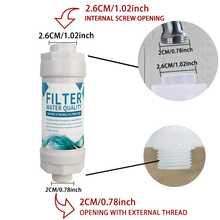 Filtro de cabezal de ducha para baño en el hogar, cartucho de filtro de algodón PP, purificador de agua, accesorio prefiltro universal para ducha, calentador de agua, bañera, cabezal de ducha, grifo de agua, filtro para eliminar el cloro - Purificador de agua versión mejorada - Ver 6