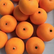 1pc Handmade Crunchy Orange Ball, Malleable Non-Rebound Muscle-Relaxing Creative Round Fruit Squishy Toy, Back To School/Crunchy Squish/Crunchy Squishy Toy - Multicolor - View 6