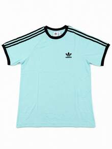 adidas originals adicolor 系列 Logo標誌條紋圓領套頭短袖T卹 - 藍色 - 查看 17