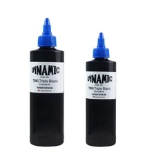 DYNAMIC COLOR CO Dynamic Tinta Profesional Para Tatuar Dynamic Triple Black 8oz - Azul - Ver 10