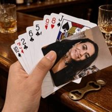 1 Deck Custom Photo Cards] [1 Deck Custom Photo Playing Cards] 1 Deck Custom Photo Playing Cards - Personalized Matte Finish Table Cards For Family Gatherings, Party Favors, Unique Photo Album Alternative, Christmas Poker Game Gift - Sets - View 4