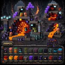 磁力積木 Mine World 鐵盒版 磁力洞穴世界建築積木玩具套組 STEM 教育感官玩具 適合 3 歲以上男孩女孩的最佳禮物 2026 - 黑色 - 查看 13