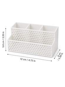 Baki Penyimpanan Meja Cetak 3D Bertekstur Sarang Lebah Berongga Matte, Organizer Alat Tulis Multi-Kisi Terbagi, Tempat Pena Material PLA & Perlengkapan Kantor Kecil untuk Meja Belajar - MultiWarna - View 8