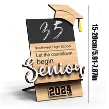 Personalized Graduation Countdown Blackboard Sign, Customized Senior Graduation Days Board, Customized School Name Decor, Graduation Party Display, Graduate Gift, Student, Class Of 2026, Graduation Keepsake, Senior Gift, Classroom Decor - C-graduation Countdown Sign - View 10