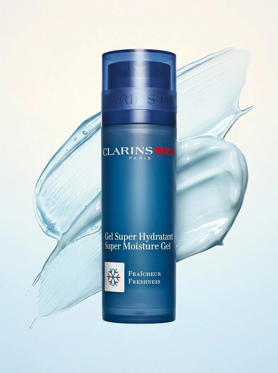 Clarins Super Moisture Gel For Men Mini 0.1oz/5ml – Refreshing Face Hydration, Cooling Effect For Energized Skin, Lightweight Non-Greasy Formula, Ideal For Post-Shave Relief And Active Lifestyles - Multicolor - View 1