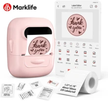 Printer Label Mini Bluetooth Marklife P50 Tanpa Tinta, Mesin Stiker Termal untuk Kantor, Sekolah, Dapur, Usaha Kecil, Pembuatan Pola dan Kode Batang DIY - MultiWarna - View 2